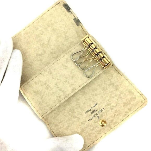 Louis Vuitton Damier Azur Multicles 4 Ring Key Case - Picture 4 of 7